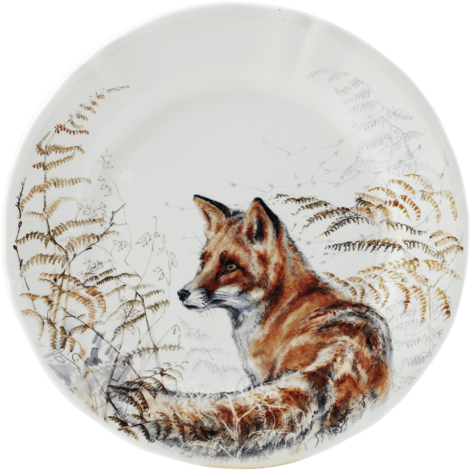 Sologne Dessert Plate, Fox