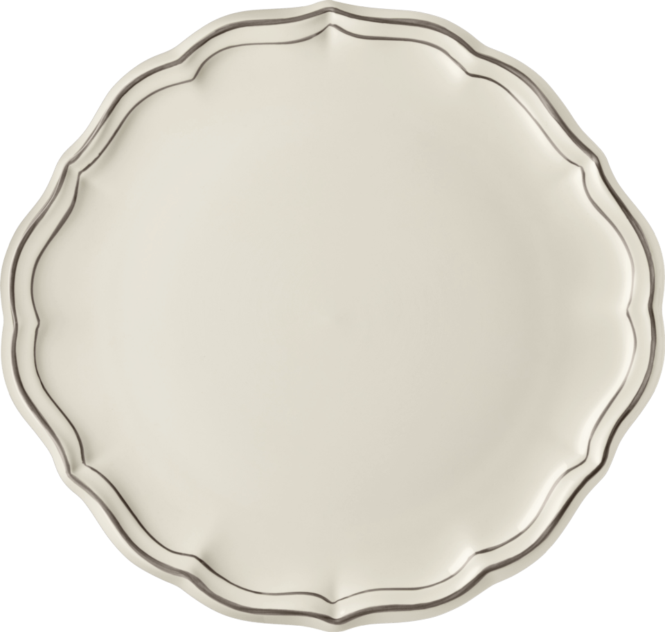 Filet Taupe Cake Platter