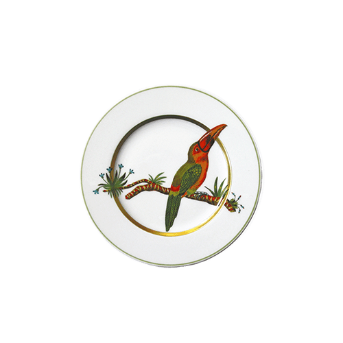 Alain Thomas Bread and Butter Plate - Toucan Facing Right