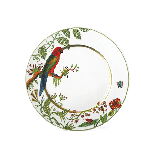 Alain Thomas Dessert Plate - Red Parakeet