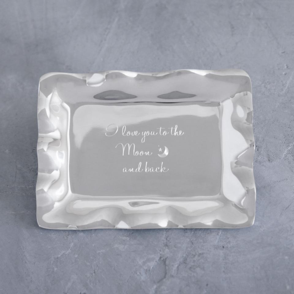 Giftables Vento Engraved Tray "Love You to Moon Back"