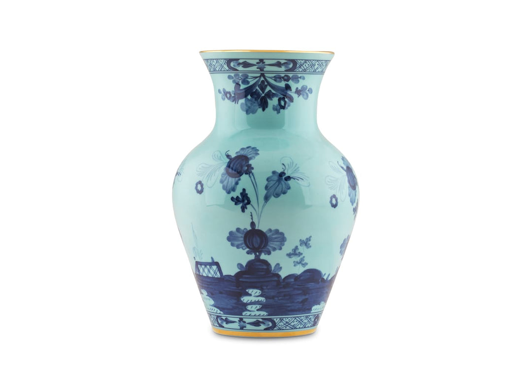 Ginori 1735 Oriente Italiano Iris Ming Vase, Small