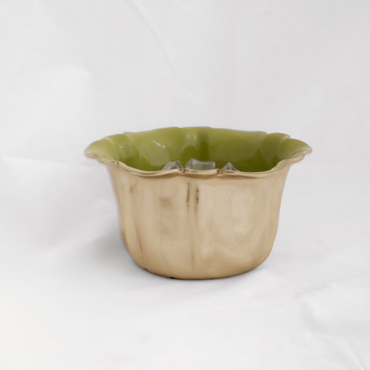 Carnaval Latur Ice Bucket (Gold and Green)