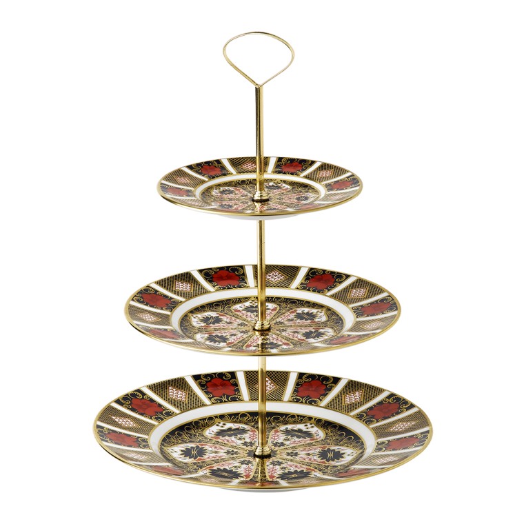 Old Imari - Gift Boxed 3 Tier Cake Stand