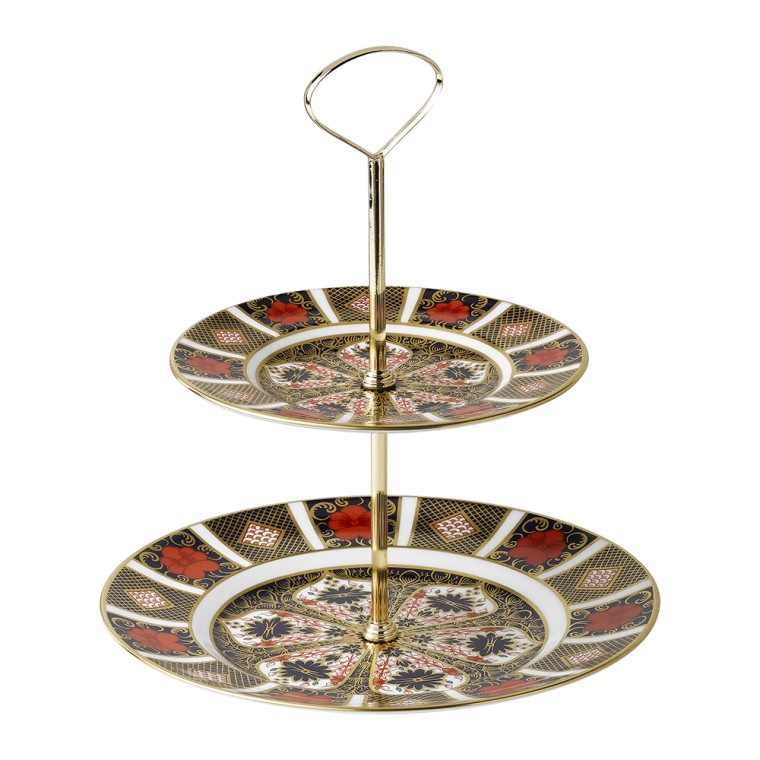 Old Imari - Gift Boxed 2 Tier Cake Stand