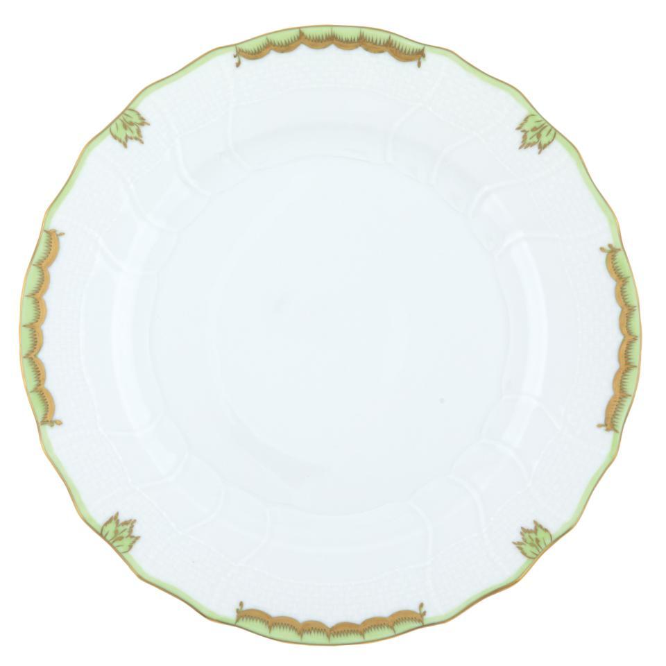 Princess Victoria Green Dinner Plate