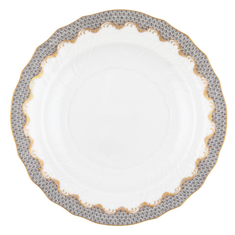 Fish Scale Gray Salad Plate