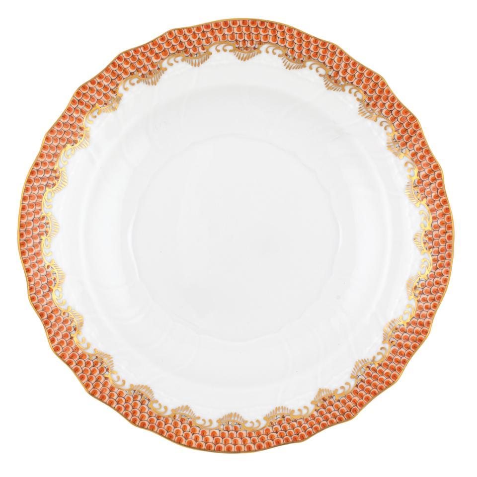 Fish Scale Rust Salad Plate