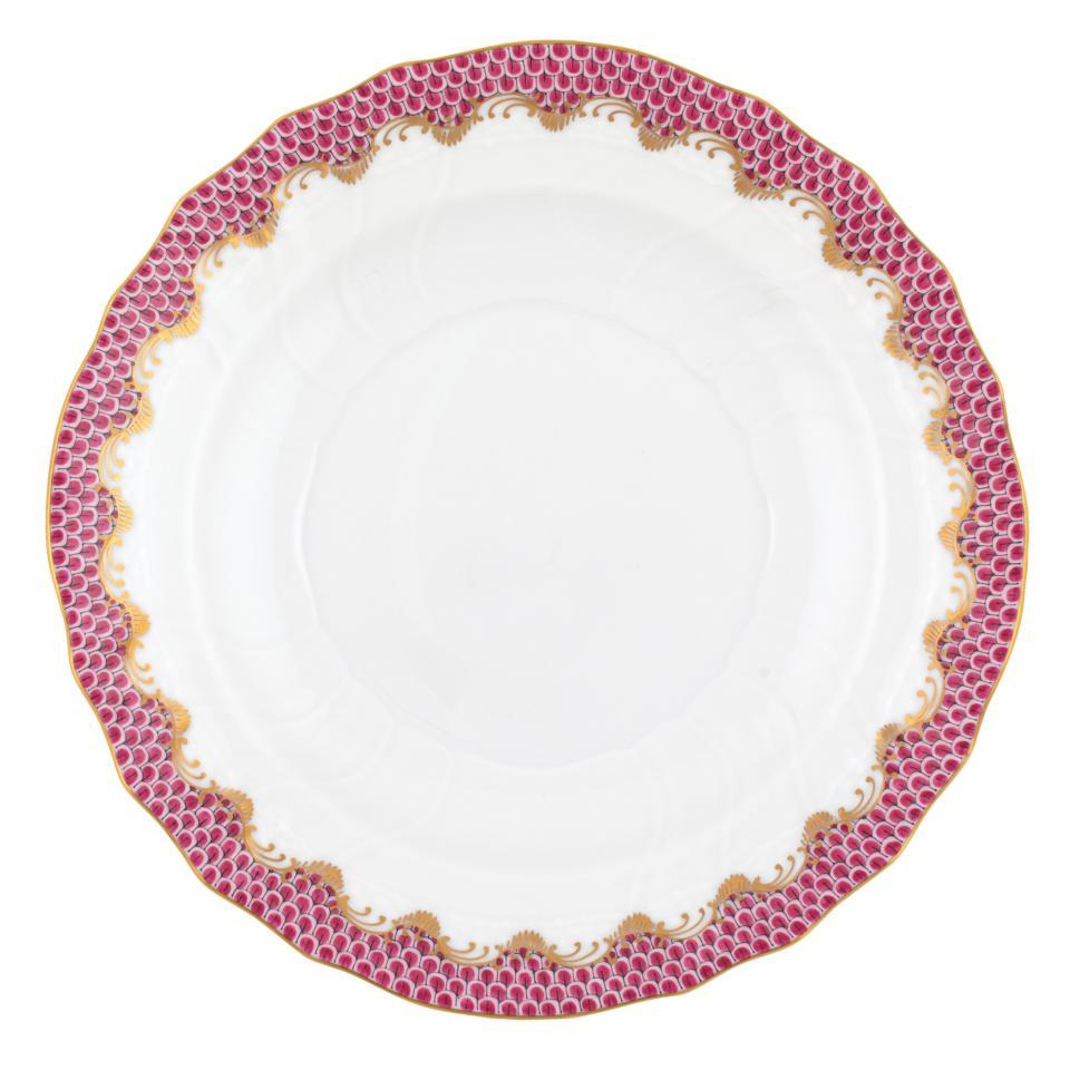 Fish Scale Pink Salad Plate