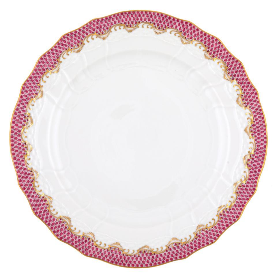 Fish Scale Pink Service Plate
