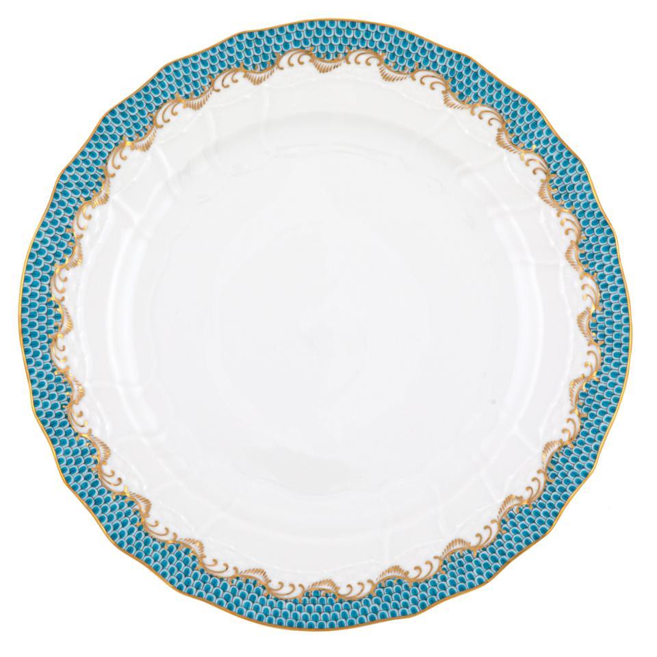 Fish Scale Turquoise Service Plate