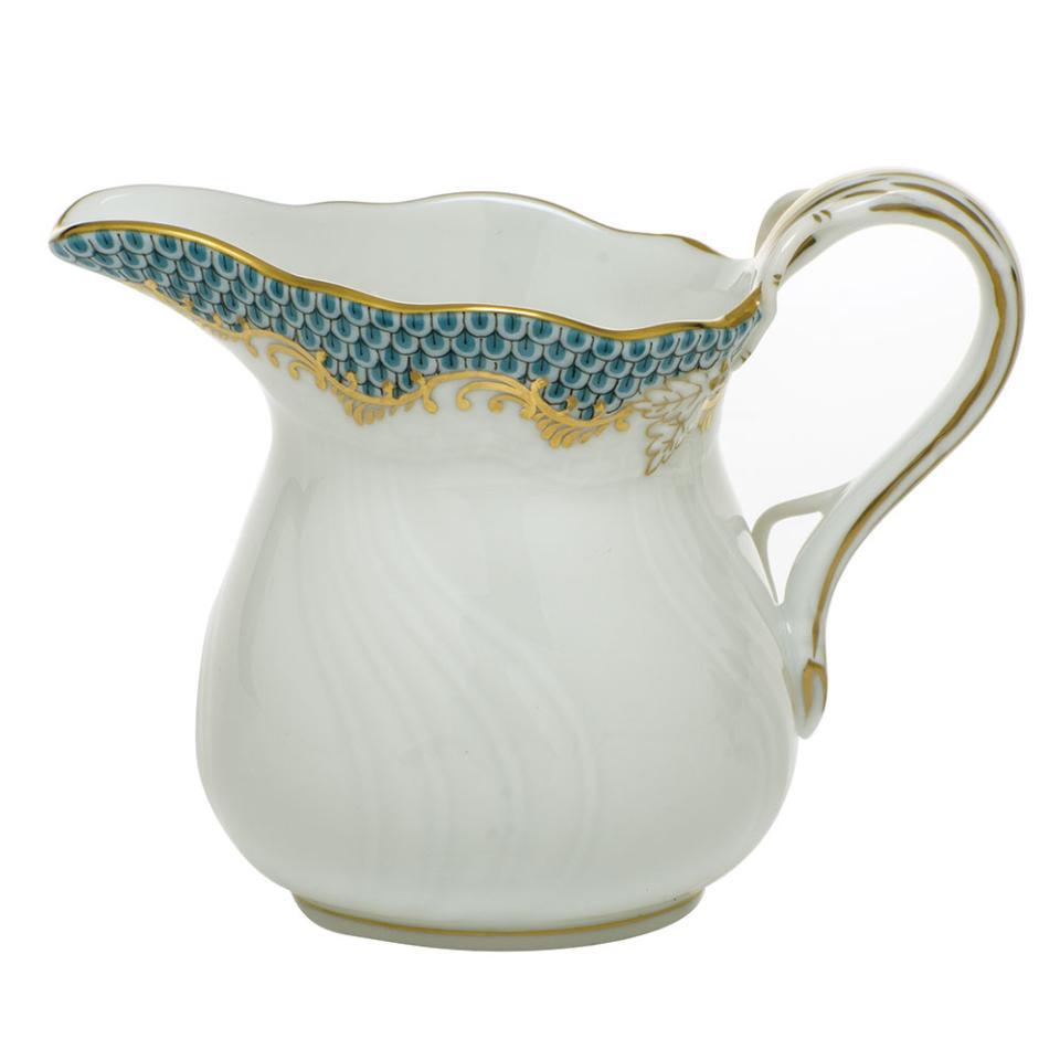 Fish Scale Turquoise Creamer