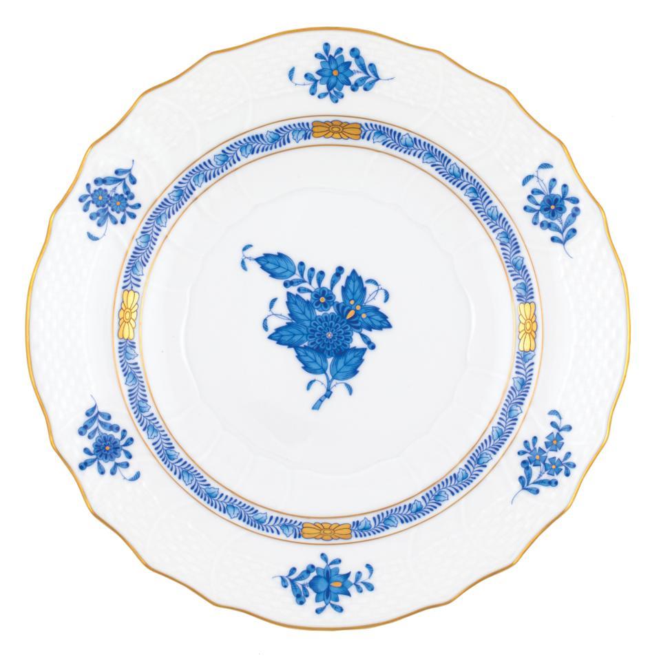 Chinese Bouquet Blue Salad Plate