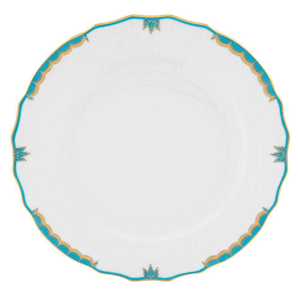 Princess Victoria Turquoise Dinner Plate