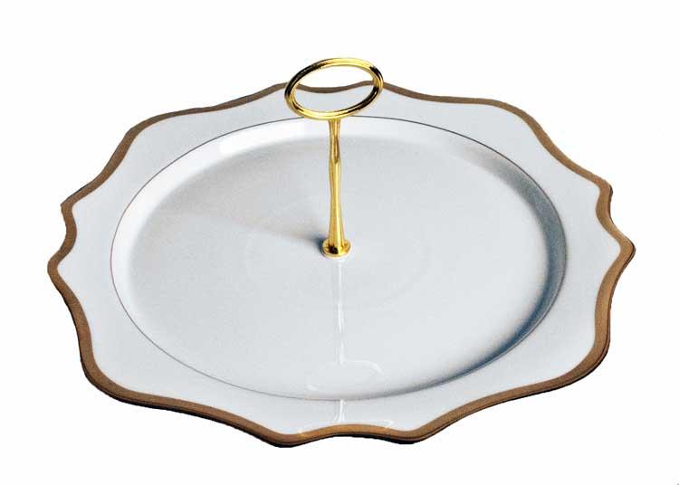Antique Gold 1 Tier Tray