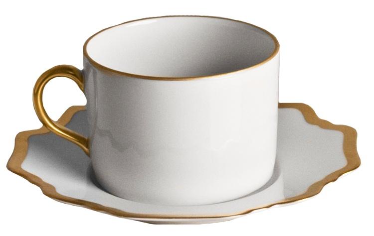 Empire Tea Cup White With Gold