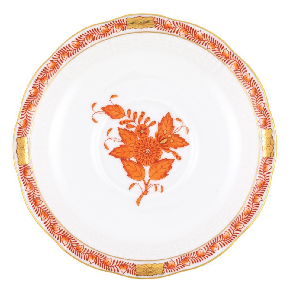 Chinese Bouquet Rust Tea Saucer by Herend – Quintessentials