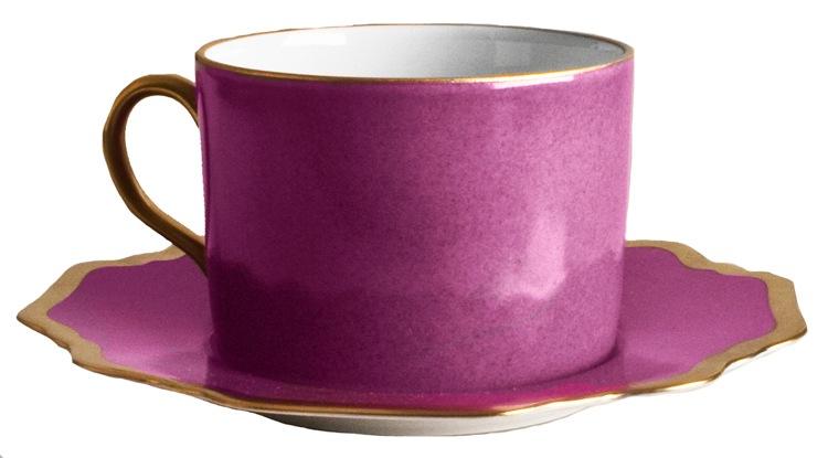 Anna'S Palette Purple Orchid Tea Saucer