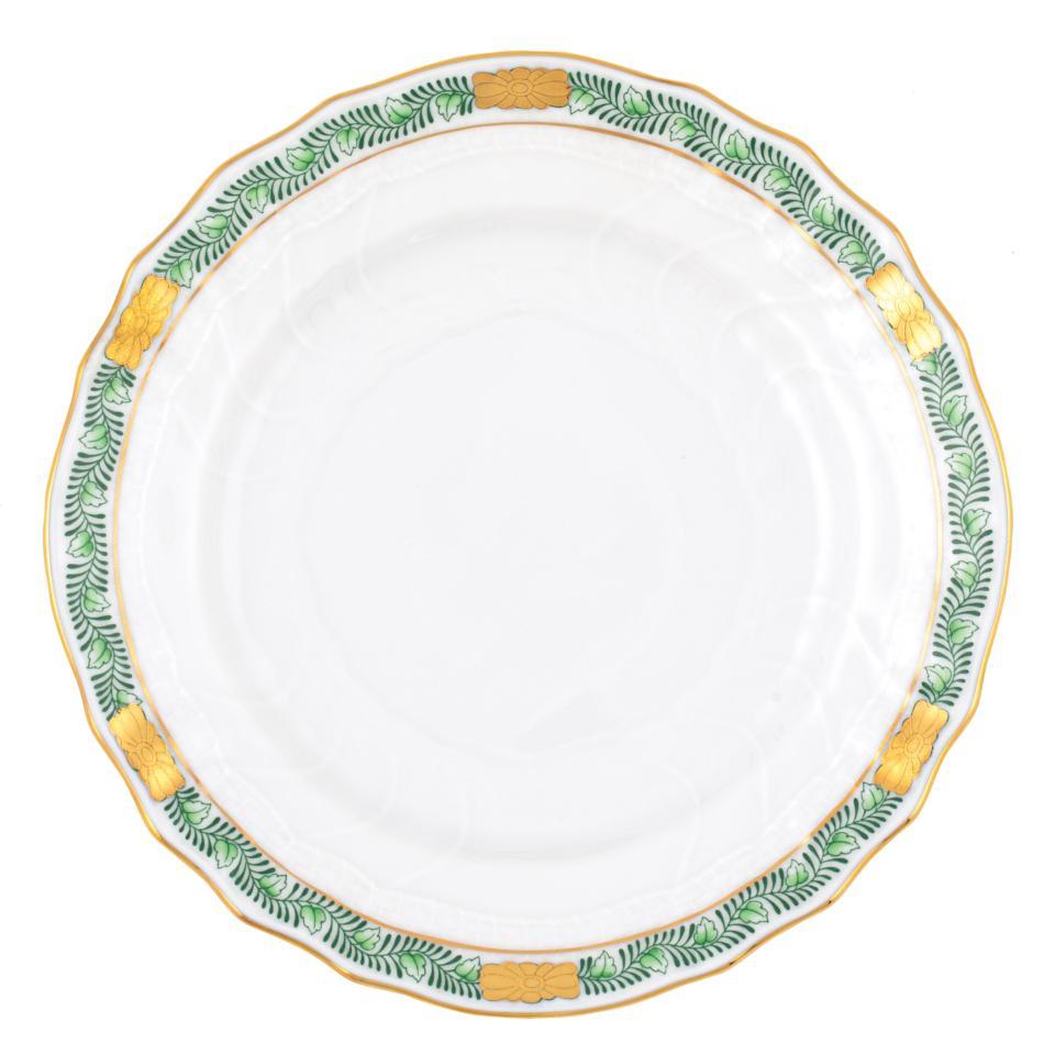 Chinese Bouquet Garland Green Bread And Butter Plate