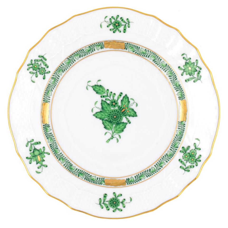 Chinese Bouquet Green Bread And Butter Plate