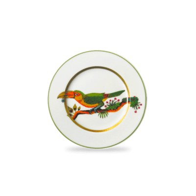 Alain Thomas Bread and Butter Plate - Toucan Facing Left