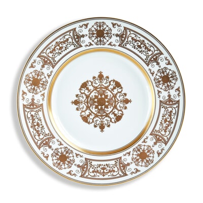 Aux Rois Gold Oversized Service Plate 12.5In