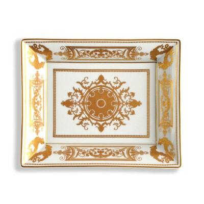 Aux Rois Gold Valet Tray 7.9X6.3In