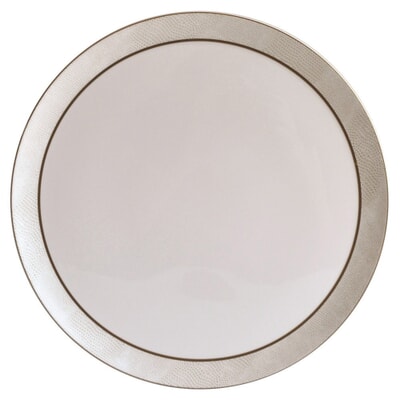 Sauvage White Round Tart Platter 13In