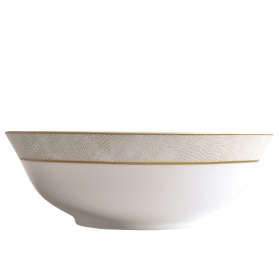 Sauvage White Salad Bowl-10In