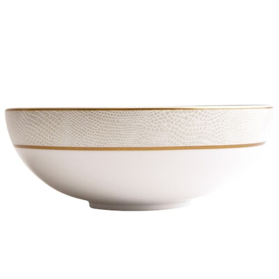Sauvage White Salad Bowl-6.7In