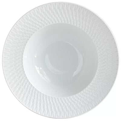 Twist White Rim Soup Plate