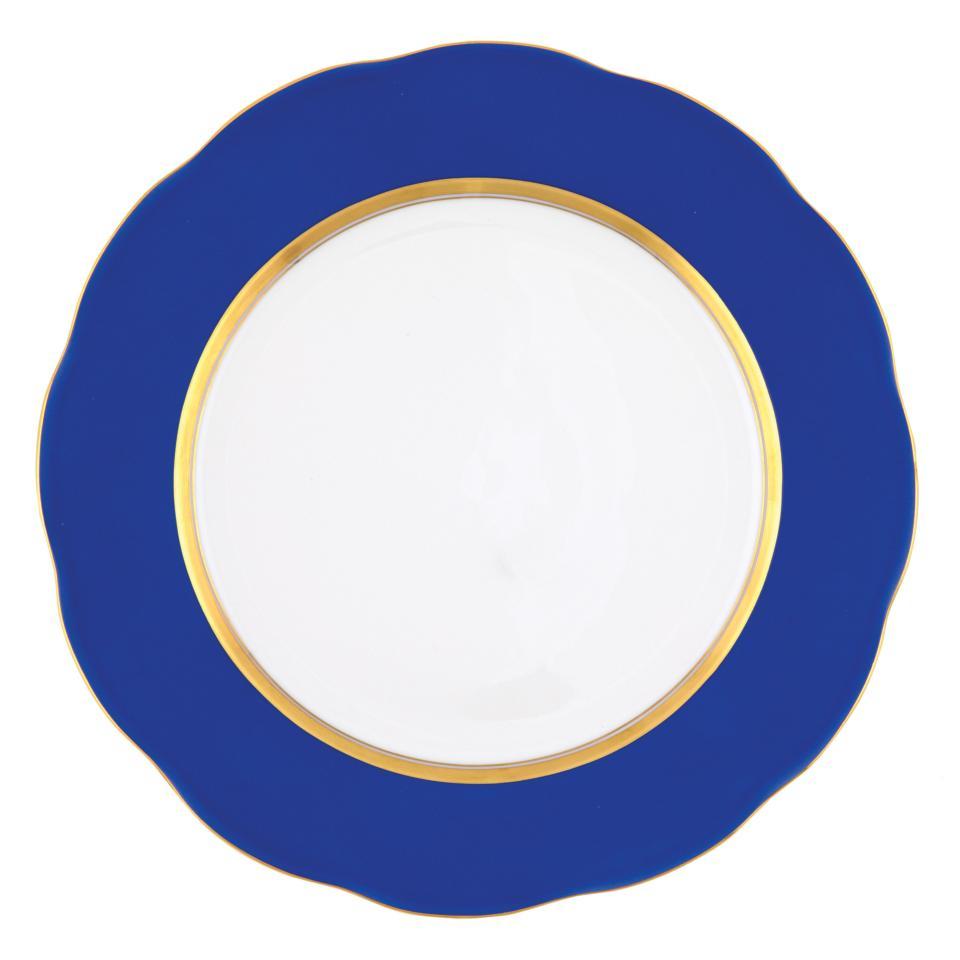 Silk Ribbon Cobalt Blue Service Plate