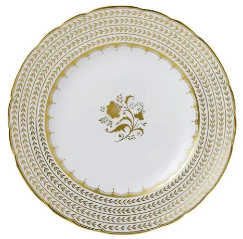 Darley Abbey White Accent Plate 8.2"