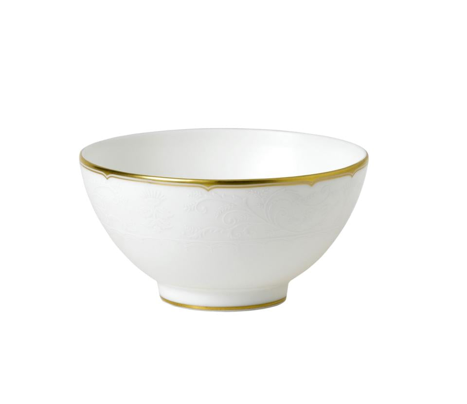 Darley Abbey Pure - Gold Footed Rice Bowl