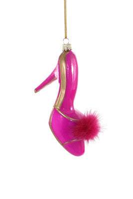 Boudior Mule-Hot Pink Ornament