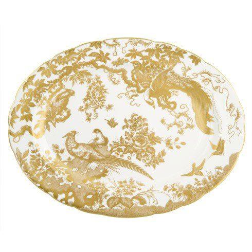 Aves - Gold Large Platter