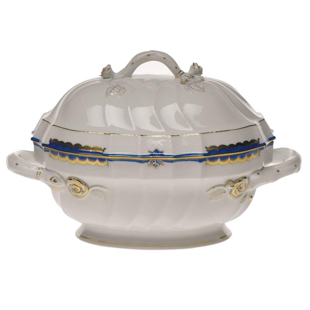Princess Victoria Blue Tureen With Branch
