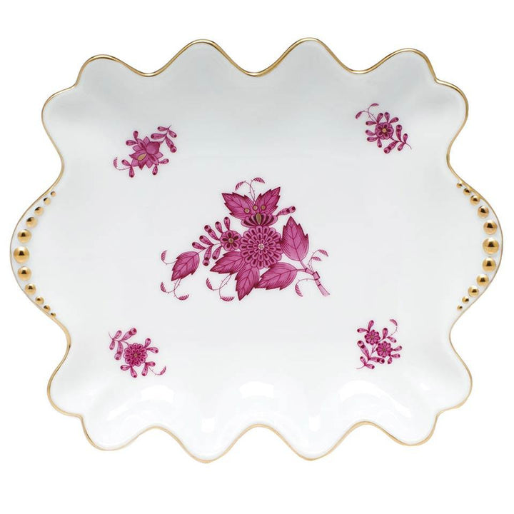 Chinese Bouquet Small Dish With Pearls