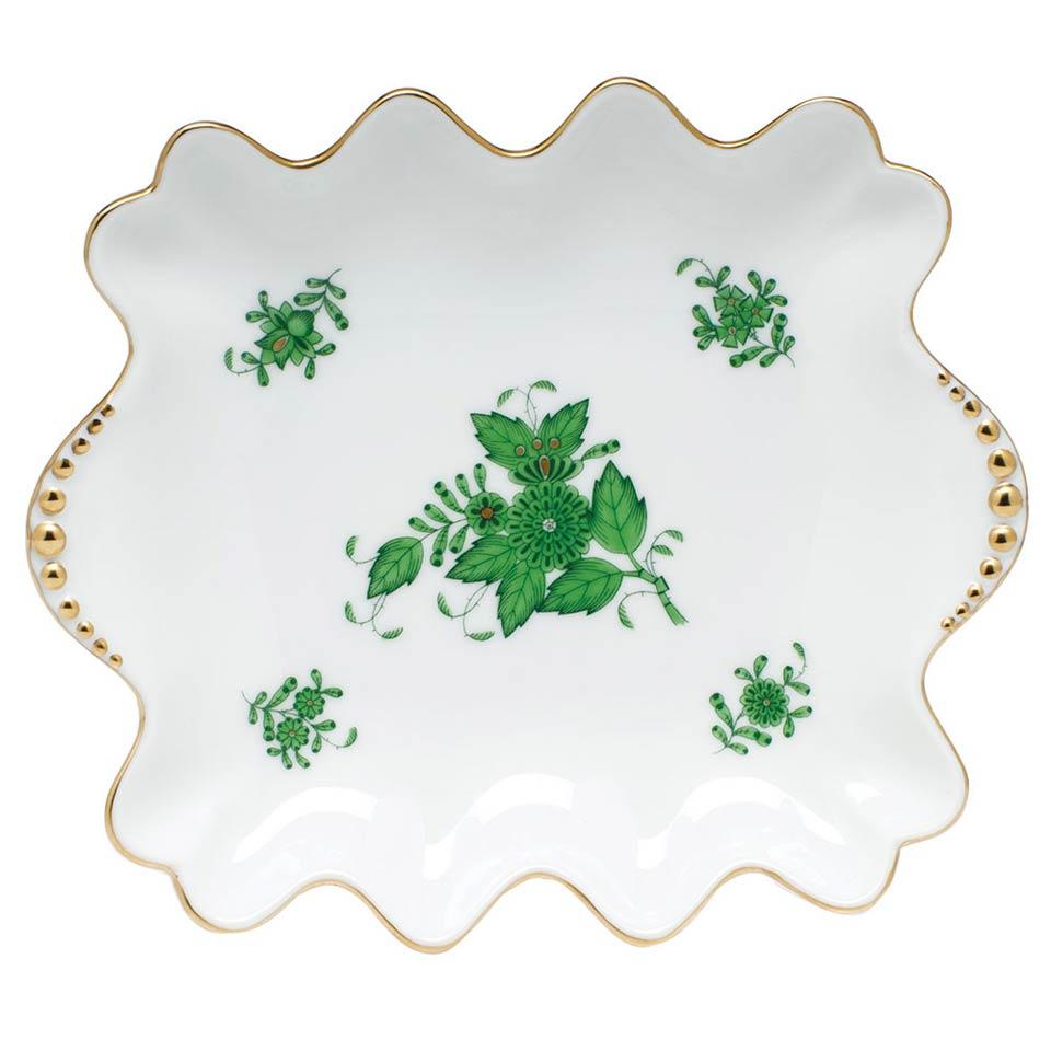 Chinese Bouquet Small Dish With Pearls