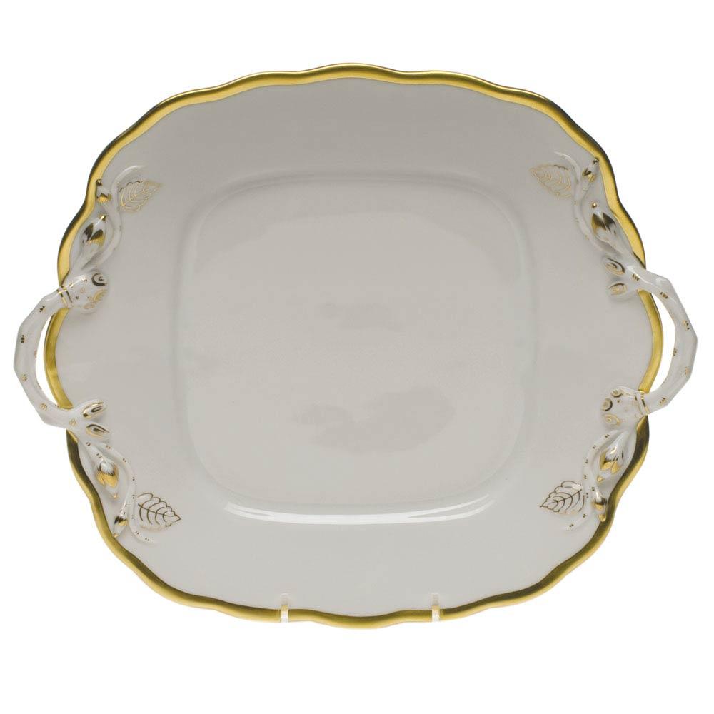 Gwendolyn Square Cake Plate With Handles