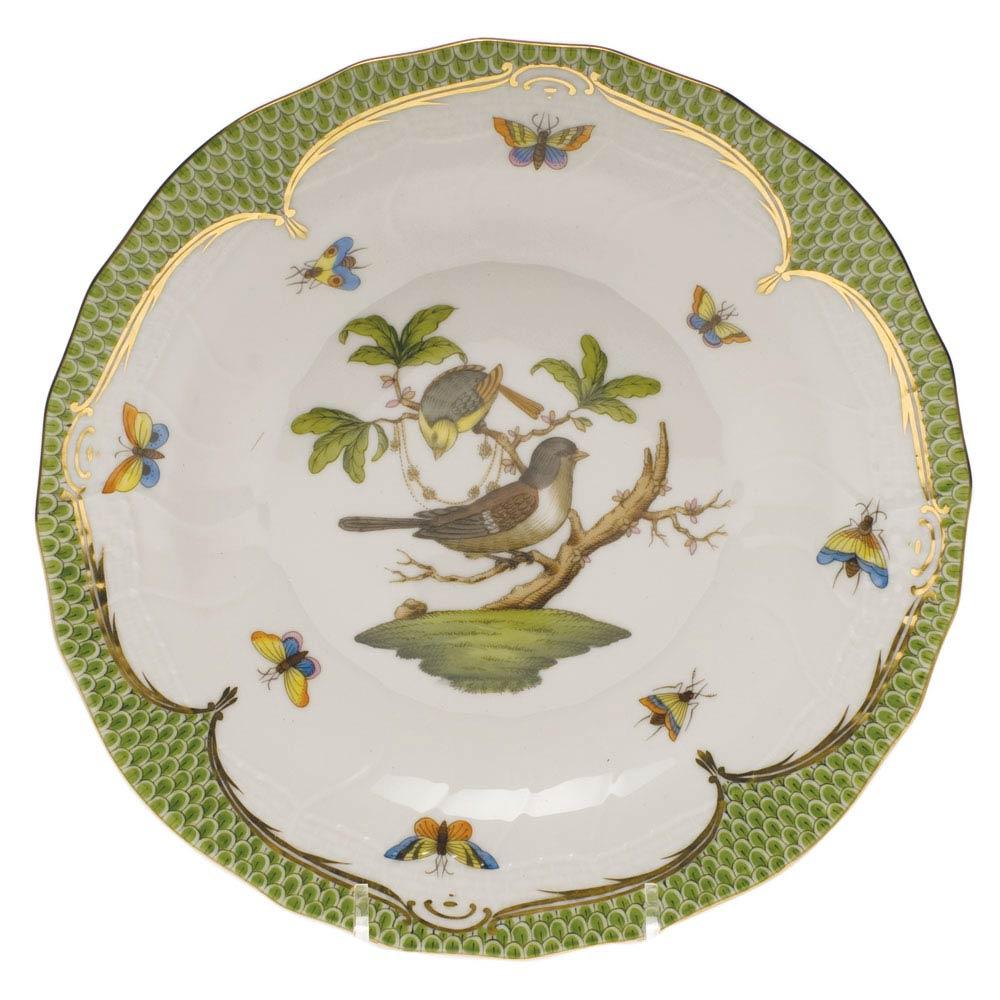 Rothschild Bird Green Dessert Plate