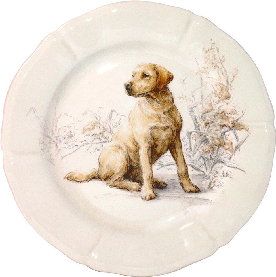 Sologne Dessert Plate, Labrador