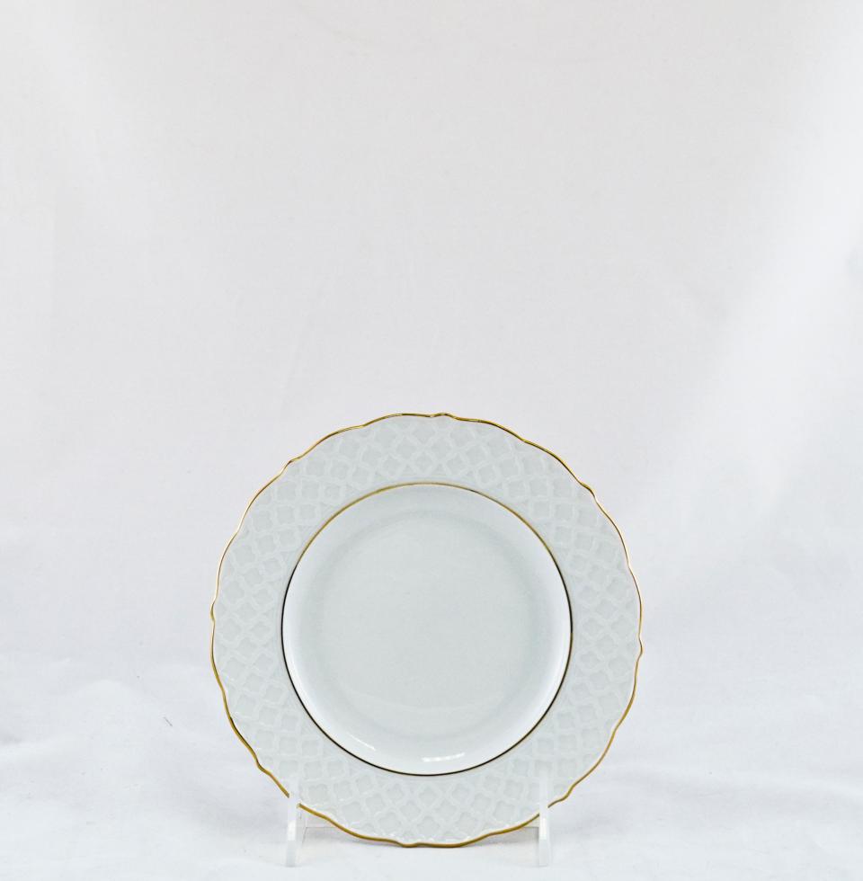 Empire Bread & Butter Plate White With Gold