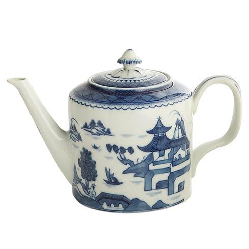 Blue Canton Teapot