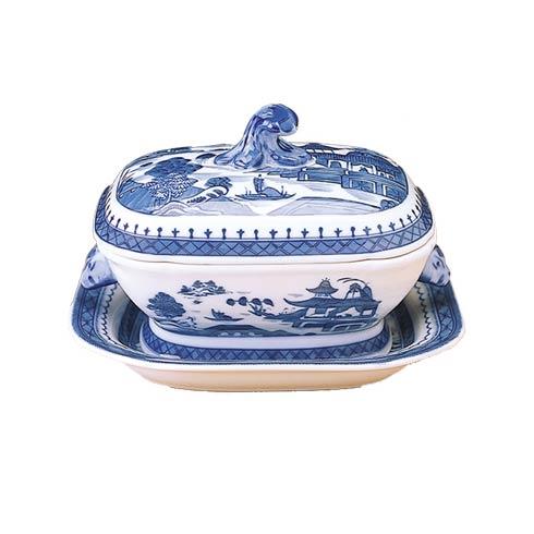 Blue Canton Sauce Tureen&Stand