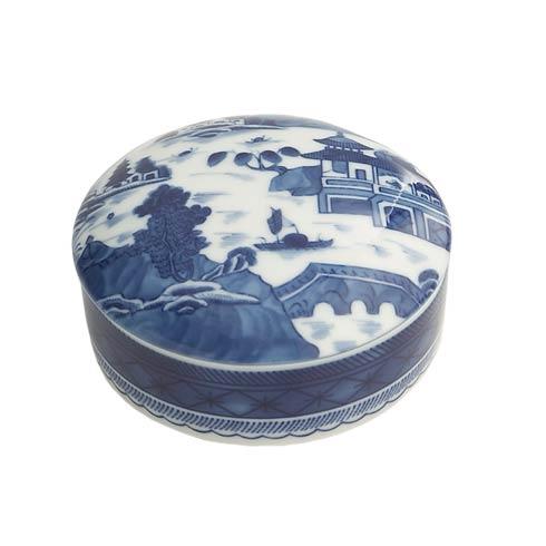 Blue Canton Blue Canton Round Covered Box