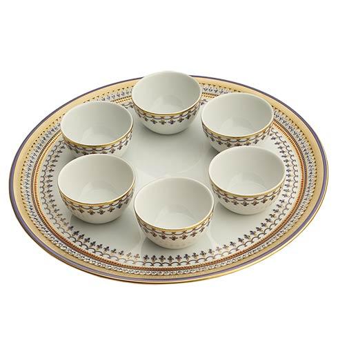 Chinoise Blue Seder Plate Set