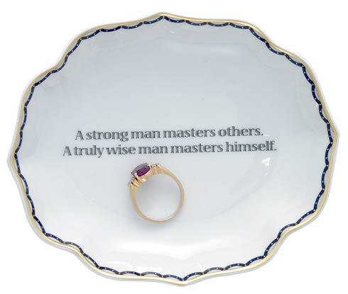 Ring Trays A Strong Man Masters Others - A Truly Wise Man Masters Himself