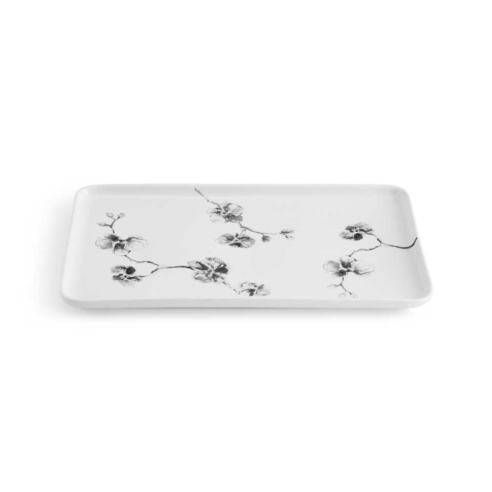 Orchid Porcelain Vanity Tray
