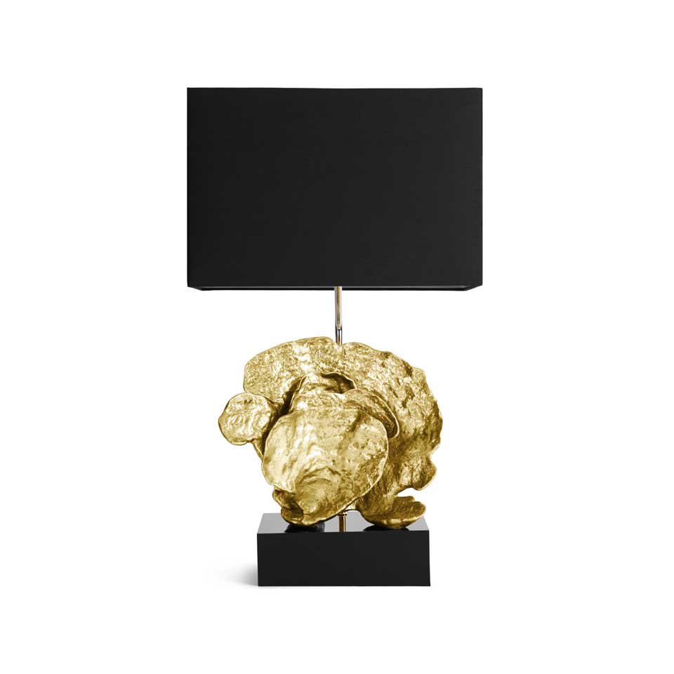 Cup Coral Table Lamp Gold